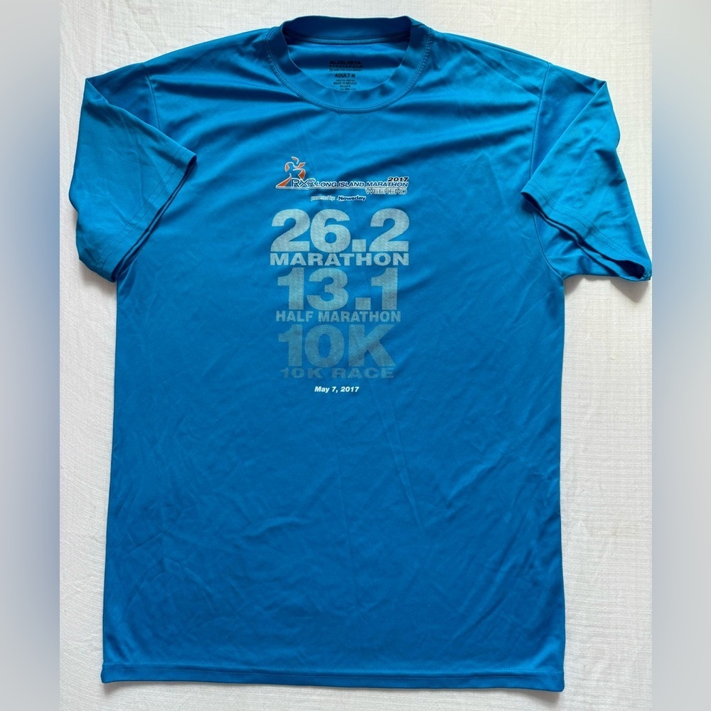 Augusta Sportswear RXR‎ Long Island Marathon 2017 T-Shirt short sleeves size M